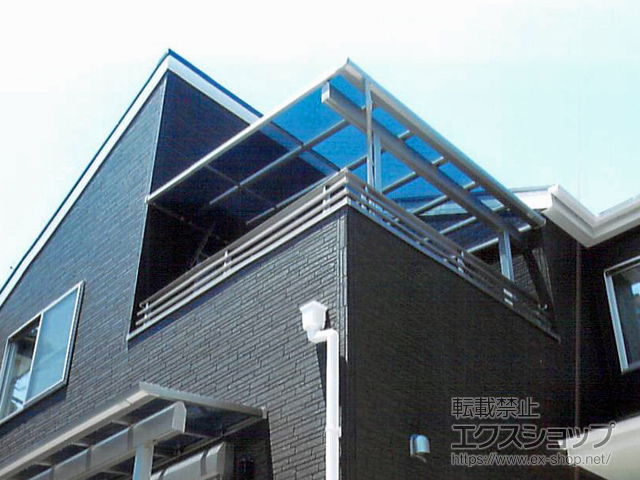 埼玉県さいたま市ののバルコニー・ベランダ屋根 ソラリア F型 1500 屋根タイプ 単体 積雪〜50cm対応 施工例