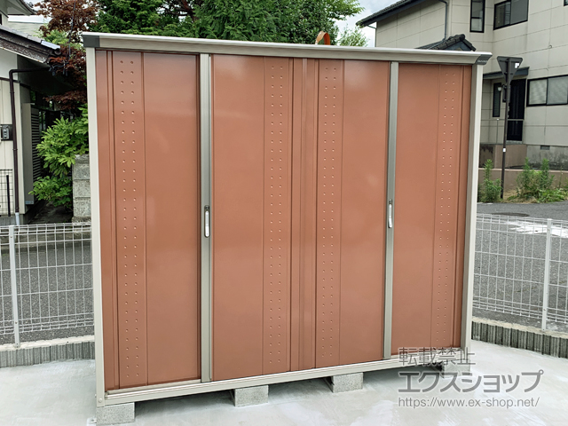 福島県郡山市のの物置・屋外倉庫 グランプレステージジャンプ 2247×750×1900（GP-227A-F） GP-227A-F-TR 施工例