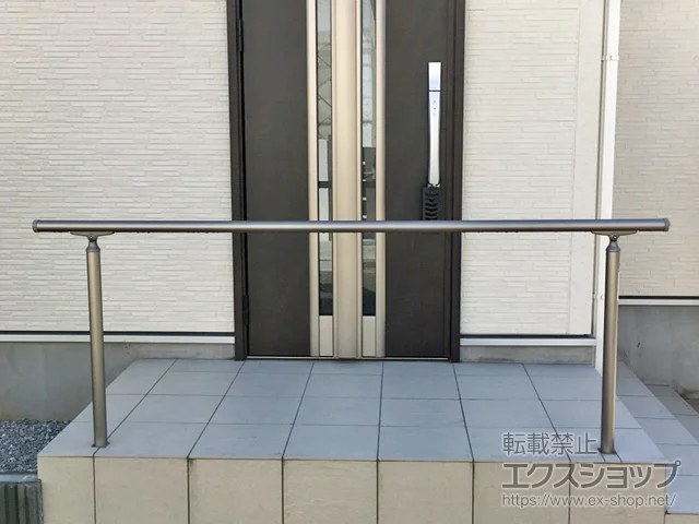 東京都町田市のLIXIL(リクシル)のフェンス・柵・塀 フェンスAB YS3型 横スリット3 木調カラー フリーポールタイプ 施工例