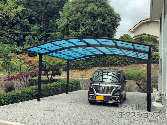 広島県三次市ののカーポート レイナツインポートグラン　積雪〜20cm対応 施工例