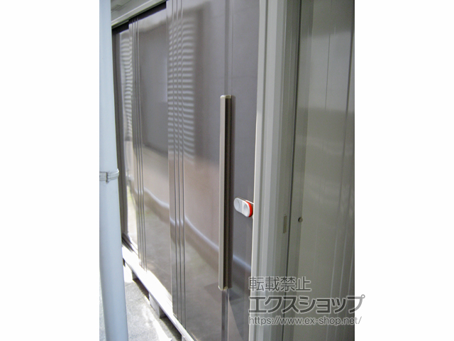 東京都荒川区のの物置・屋外倉庫 Mr.ストックマン プラスアルファ 一般型 4379×1590×2110（TP-43R15） TP-43R15-B 施工例