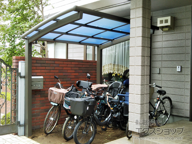 埼玉県さいたま市ののサイクルポート・駐輪場 ネスカRミニ (ラウンドスタイル) 積雪〜20cm対応 施工例