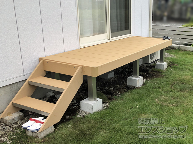 静岡県富士宮市ののウッドデッキ リウッドデッキ 200 施工例