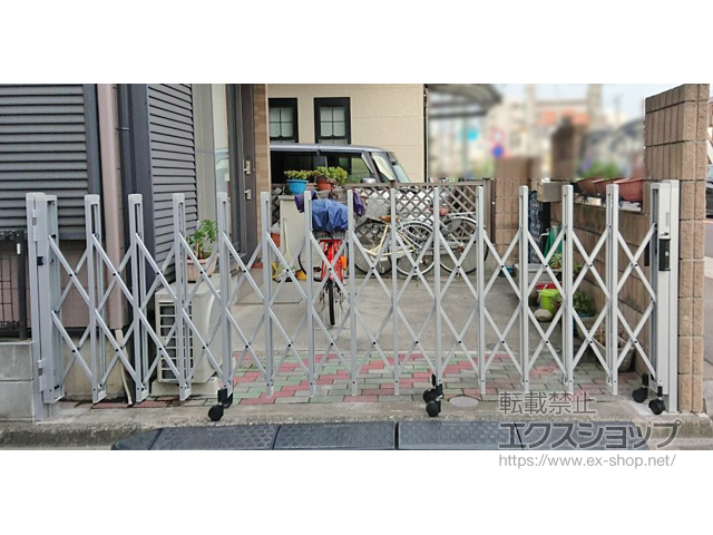 埼玉県川口市ののカーゲート トリップゲートII 2型 スタンダード ノンレール 片開き 37S 施工例