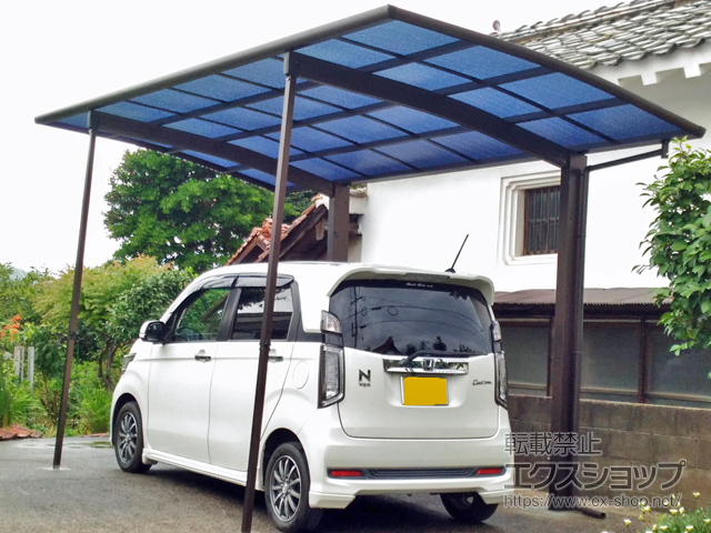 島根県出雲市ののカーポート プレシオスポート 積雪〜20cm対応 施工例