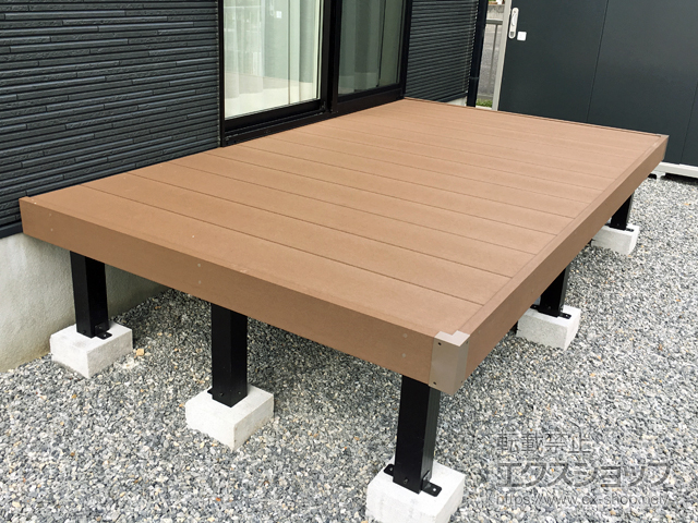 滋賀県近江八幡市ののウッドデッキ マージウッドデッキ 施工例