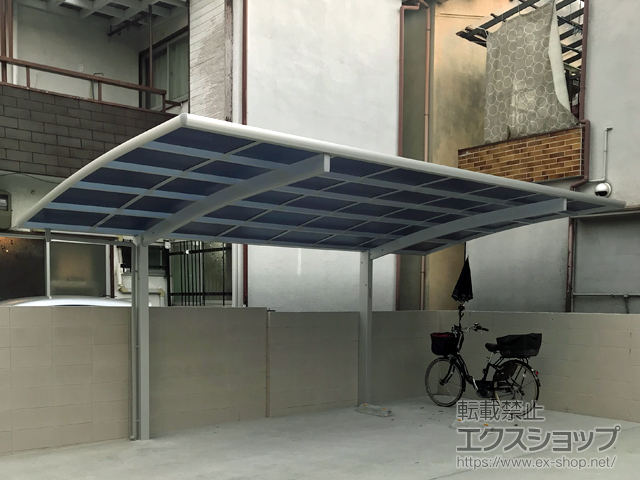 大阪府八尾市ののカーポート レイナポートグラン　積雪〜20cm対応 施工例