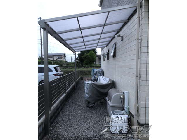 埼玉県狭山市ののテラス屋根 ソラリア F型 テラスタイプ 単体 積雪〜20cm対応 施工例