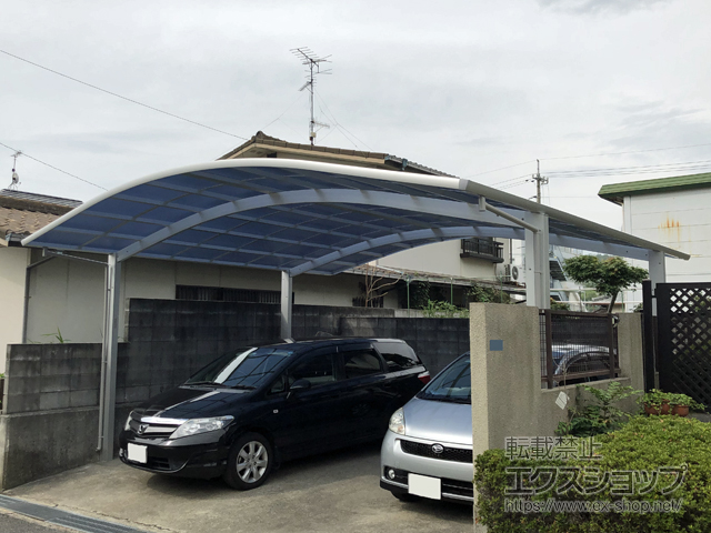 岡山県玉野市ののカーポート レイナツインポートグラン　積雪〜20cm対応 施工例