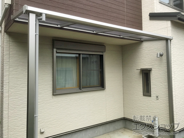 千葉県我孫子市ののテラス屋根 ソラリア F型 テラスタイプ 単体 積雪〜20cm対応 施工例