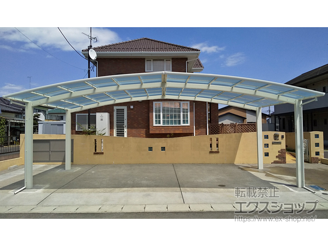 福島県いわき市ののカーポート レイナトリプルポートグラン　積雪〜20cm対応 施工例