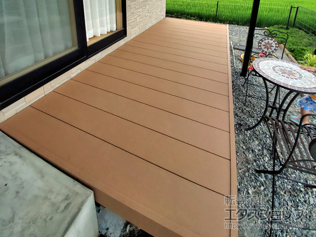 長野県安曇野市ののウッドデッキ マージウッドデッキ 施工例