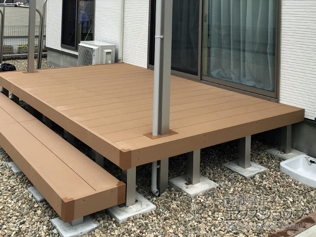 宮城県石巻市ののウッドデッキ リウッドデッキ 200 施工例