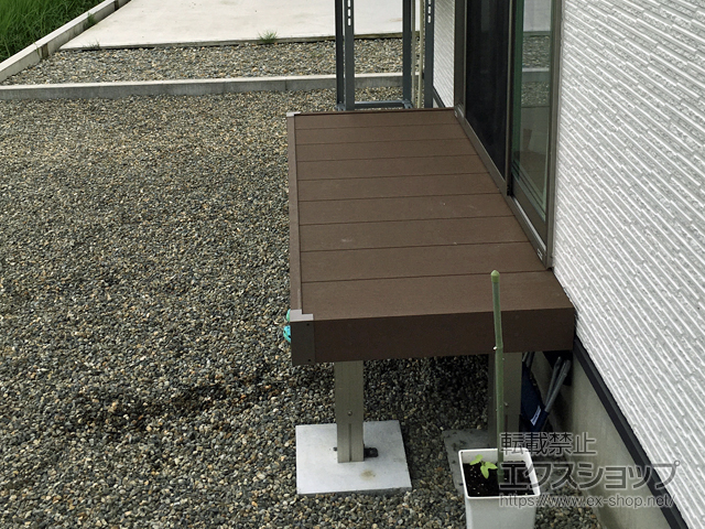 新潟県長岡市ののウッドデッキ リウッドデッキ 200 施工例