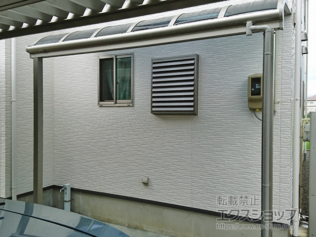 新潟県長岡市ののテラス屋根 ソラリア R型 3000 テラスタイプ 単体 積雪〜100cm対応 施工例