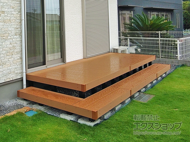 栃木県佐野市ののウッドデッキ リウッドデッキ 200 施工例