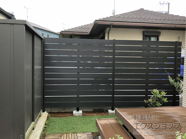 千葉県千葉市ののフェンス・柵 プラドフェンス ジョイントあり仕様 隙間10mm H1,930 L4,000 施工例