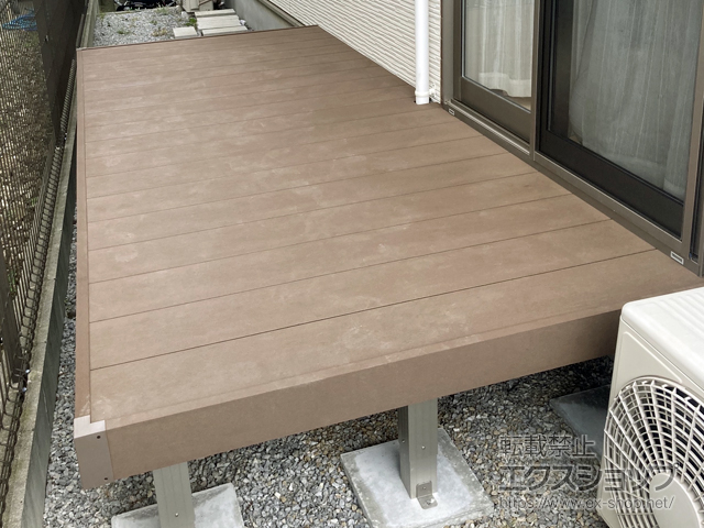 千葉県千葉市ののウッドデッキ リウッドデッキ 200 施工例