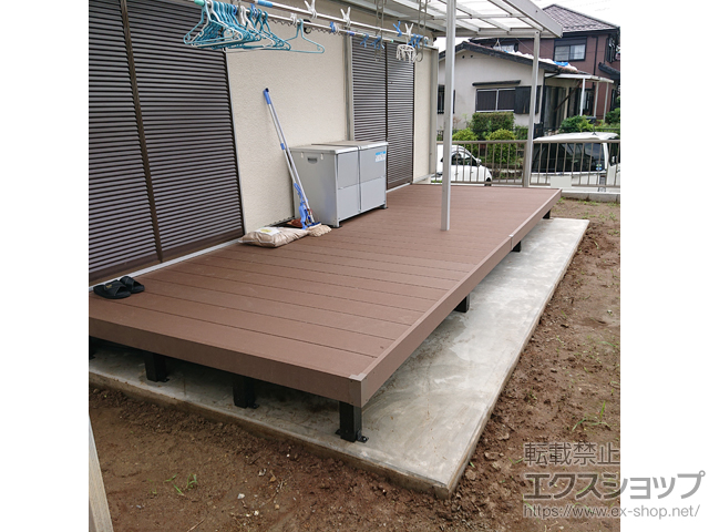 千葉県木更津市ののウッドデッキ リウッドデッキ 200 施工例