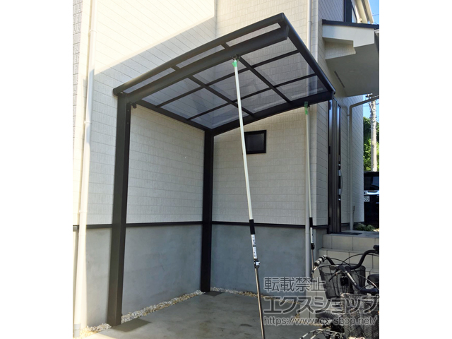 千葉県柏市ののサイクルポート・駐輪場 ネスカRミニ (ラウンドスタイル) 積雪〜20cm対応 施工例