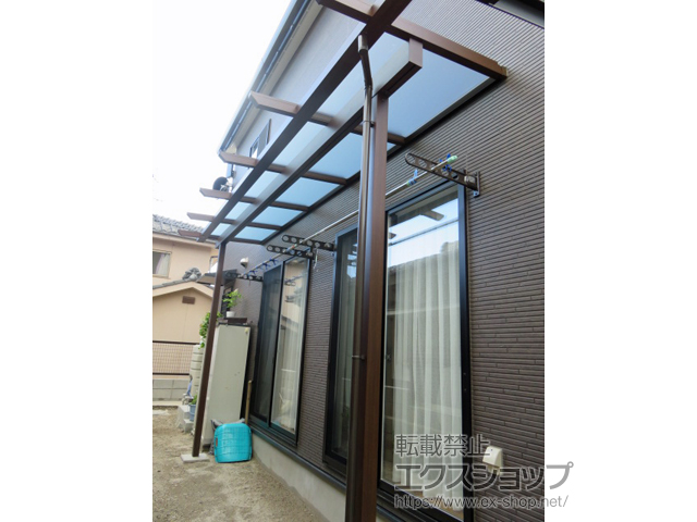 鹿児島県鹿児島市ののテラス屋根 サザンテラス (パーゴラ仕様) テラスタイプ 単体 積雪〜20cm対応 施工例