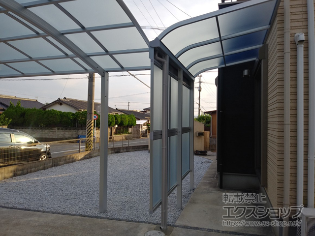 福岡県北九州市ののテラス屋根 ソラリア R型 テラスタイプ 単体 積雪〜20cm対応 施工例