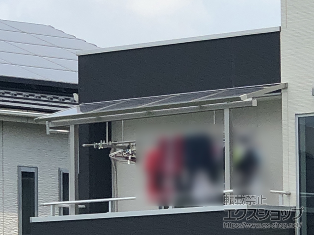 滋賀県大津市ののバルコニー・ベランダ屋根 ソラリア F型 屋根タイプ 単体 積雪〜20cm対応 施工例