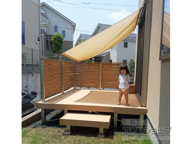 神奈川県川崎市のYKKAPのウッドデッキ リウッドデッキ 200 施工例