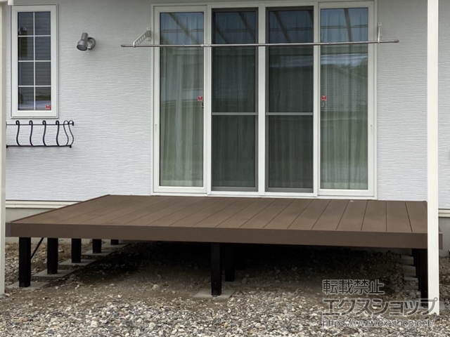 長野県伊那市ののウッドデッキ リウッドデッキ 200 施工例