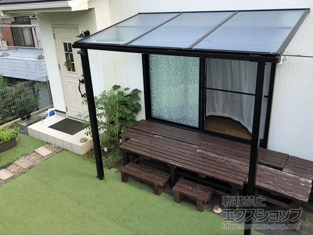 神奈川県横浜市ののテラス屋根 ソラリア F型 テラスタイプ 単体 積雪〜20cm対応 施工例