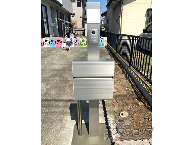 群馬県伊勢崎市のの機能門柱・ポスト プレシオス門柱 デラックスタイプ 施工例