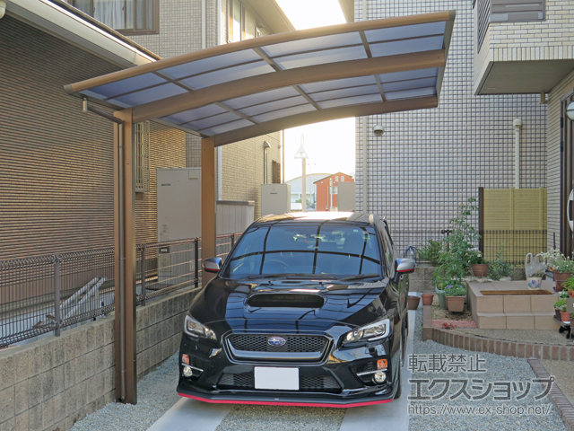 兵庫県赤穂市ののカーポート プレシオスポート 積雪〜20cm対応 施工例