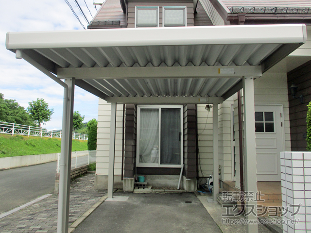 岩手県盛岡市ののカーポート ジーポートneo Aタイプ 角4本柱 積雪〜100cm対応 施工例