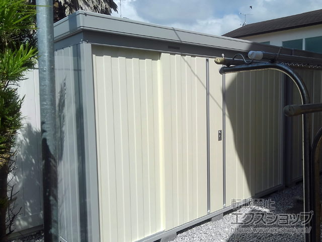 千葉県長生郡一宮町のの物置・屋外倉庫 ネクスタ 一般型 3050×950×2020（NXN-29S） NXN-29S-FW 施工例