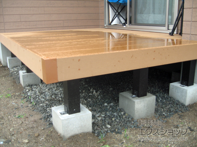 熊本県熊本市ののウッドデッキ リウッドデッキ 200 施工例