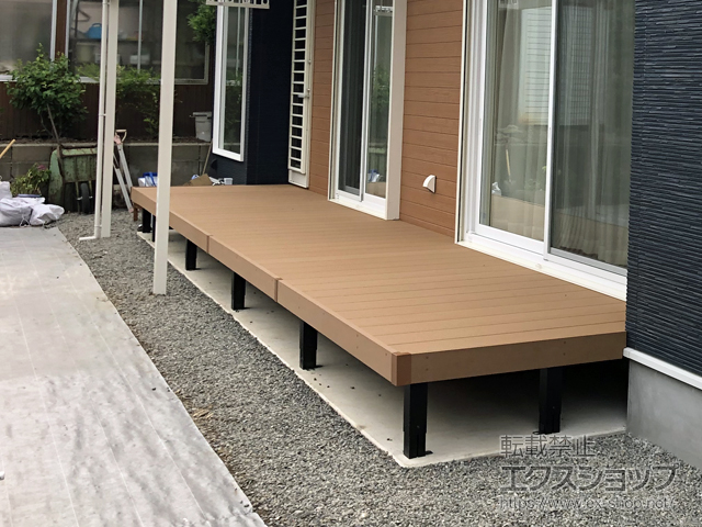 鹿児島県出水市ののウッドデッキ リウッドデッキ 200 施工例