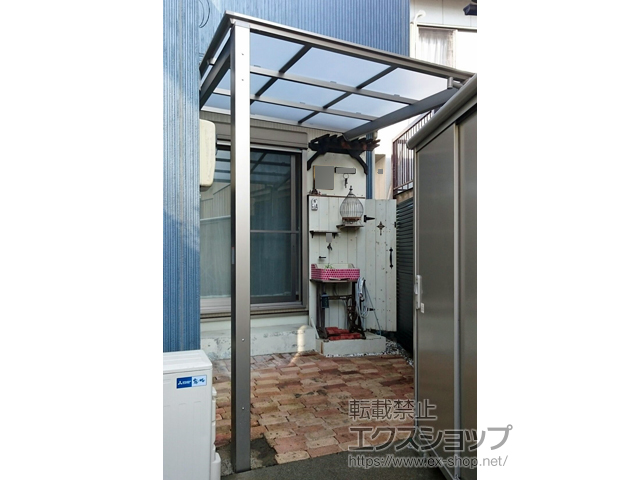 埼玉県八潮市ののサイクルポート・駐輪場 ネスカFミニ (フラットスタイル) 積雪〜20cm対応 施工例