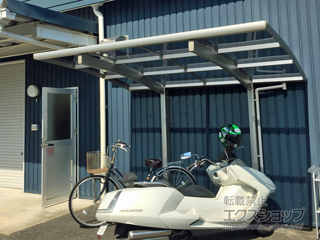 京都府相楽郡精華町ののサイクルポート・駐輪場 プレシオスポート ミニ 積雪〜20cm対応 施工例