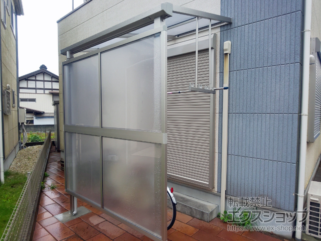 千葉県白井市ののテラス屋根 ソラリア F型 テラスタイプ 単体 積雪〜20cm対応 施工例