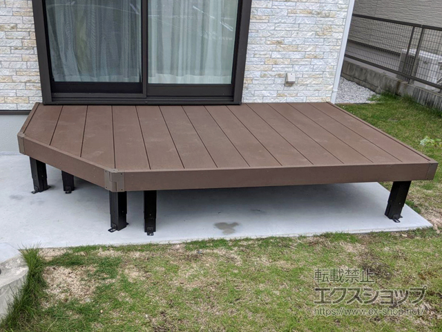 長崎県佐世保市ののウッドデッキ リウッドデッキ 200 施工例