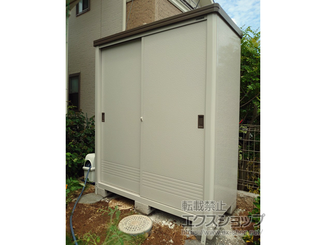 千葉県柏市のの物置・屋外倉庫 エポミニ 断熱構造 1650×750×1910（YMEM-1607H） YMEM-1607H-DB 施工例