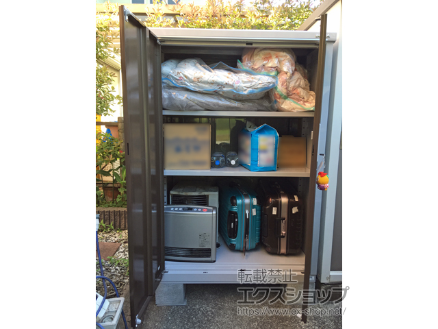 東京都町田市のの物置・屋外倉庫 アイビーストッカー 1100×905×1603（BJX-119D） BJX-119D-TB 施工例