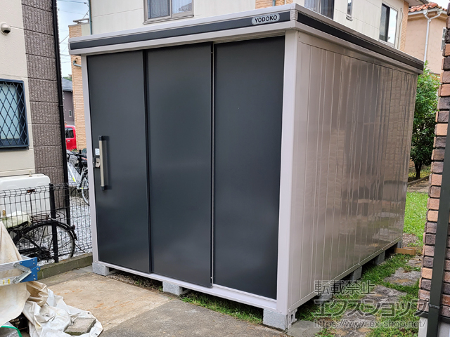 千葉県印旛郡酒々井町のの物置・屋外倉庫 エルモ 一般型 2220×2920×2116 LMD-2229-SM 施工例