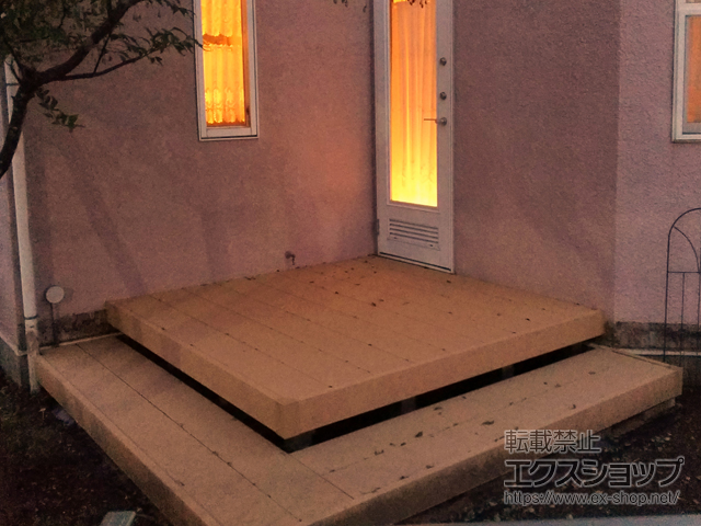 千葉県八千代市ののウッドデッキ リウッドデッキ 200 施工例