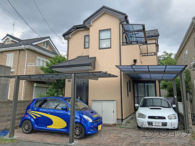 東京都国分寺市ののカーポート ネスカF (フラットスタイル) 積雪〜20cm対応 施工例