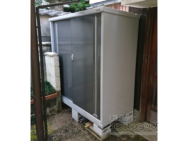 大阪府大阪市のの物置・屋外倉庫 シンプリー 一般型 1520×755×1603 MJX-157D-PG 施工例