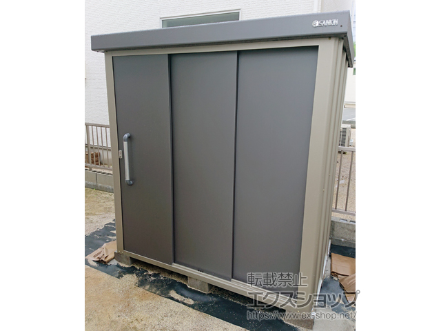 福岡県久留米市のの物置・屋外倉庫 エスケーエイト SK8-70 一般型 1800×1200×1940 SK8-70-GK 施工例