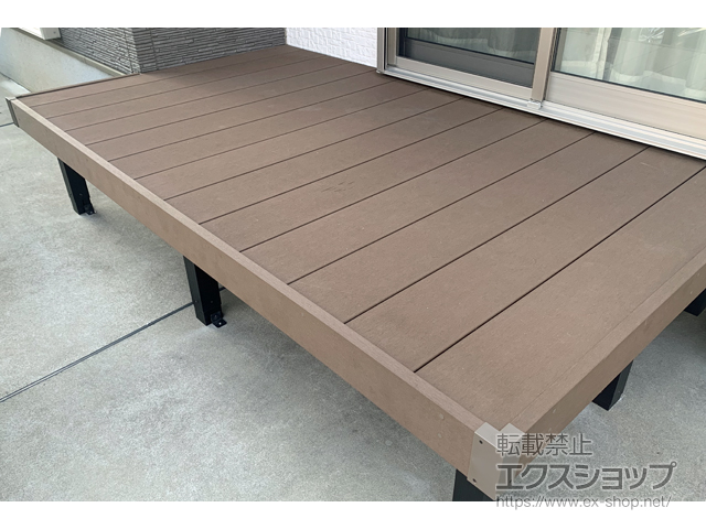 千葉県千葉市ののウッドデッキ リウッドデッキ 200 施工例