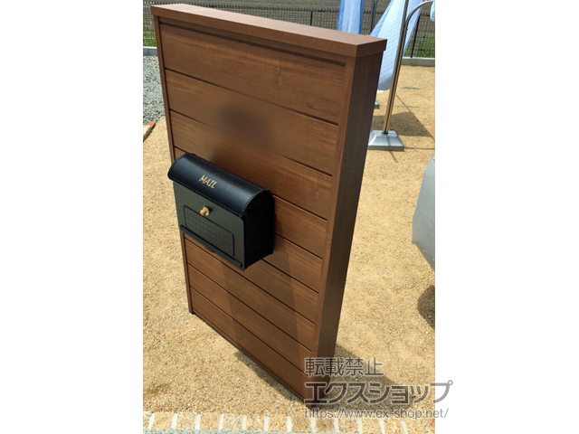福岡県筑後市のの機能門柱・ポスト ルシアスウォール 03型 W10 施工例
