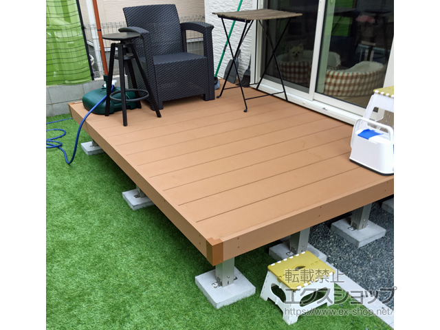 千葉県野田市ののウッドデッキ リウッドデッキ200 施工例